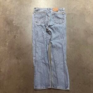 Vintage Levi's 505 regular fit straight leg blue mens jeans 90s USA made‎